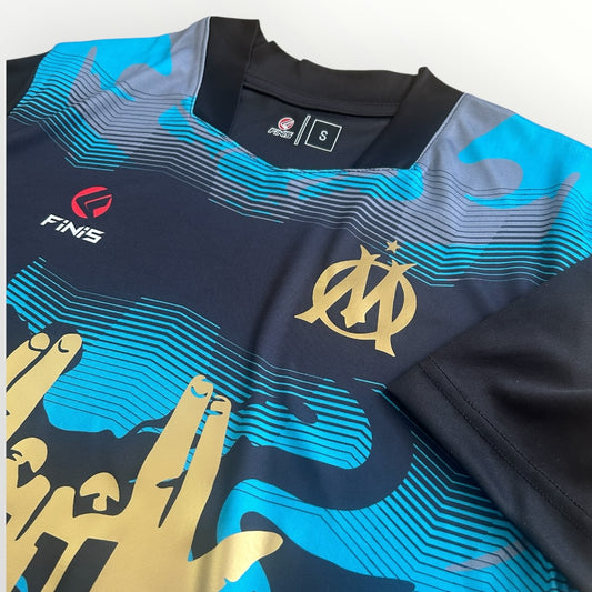 Maillot Finis Black/Gold Jul OM Personnalisable