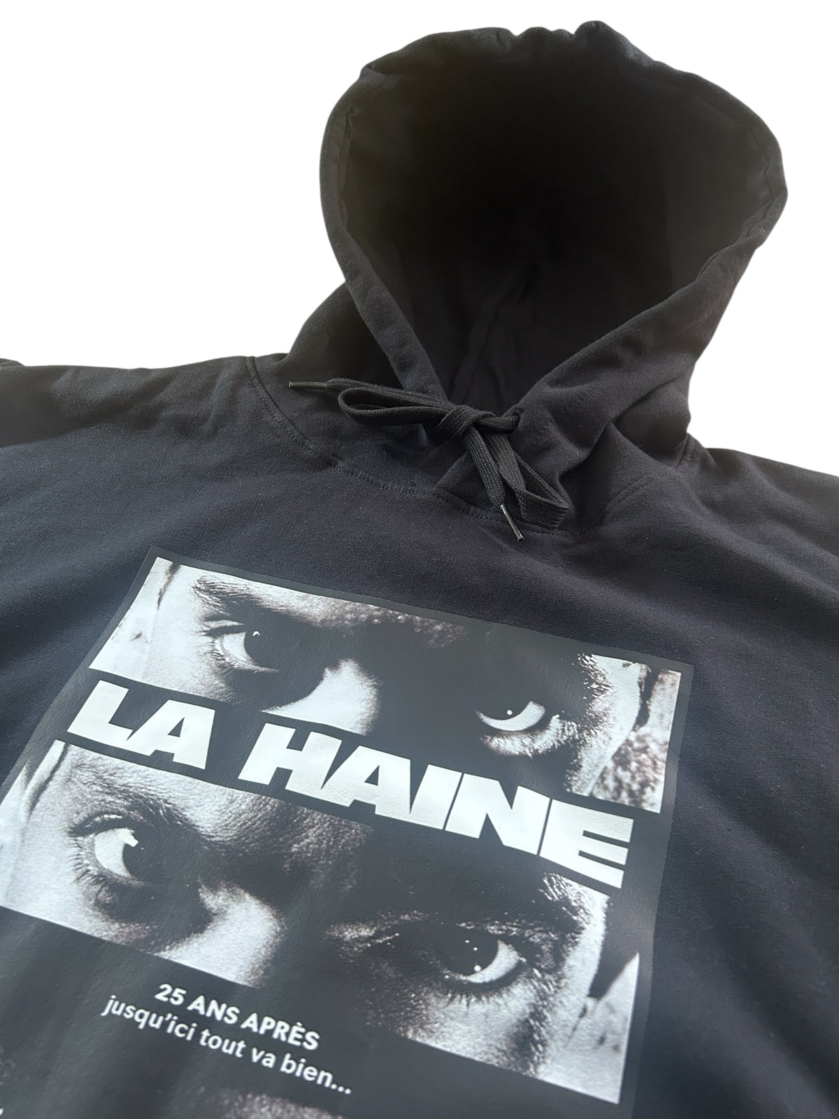 Hoodie La Haine 25 ans. Black