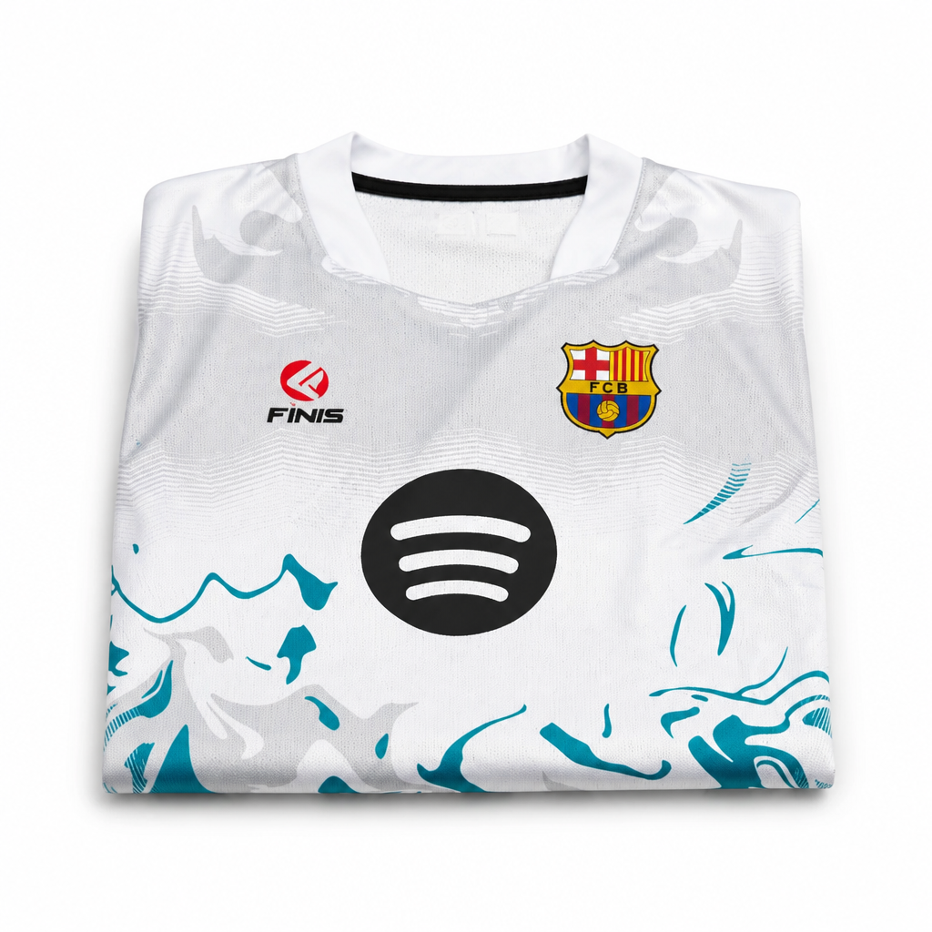 Maillot Enfant Barça white Personnalisable