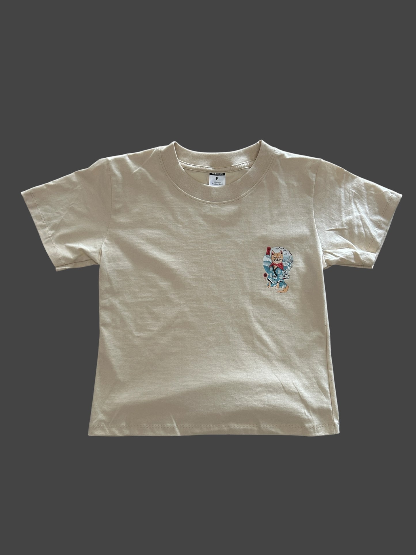 Top T-shirt Samurai Dog Creme