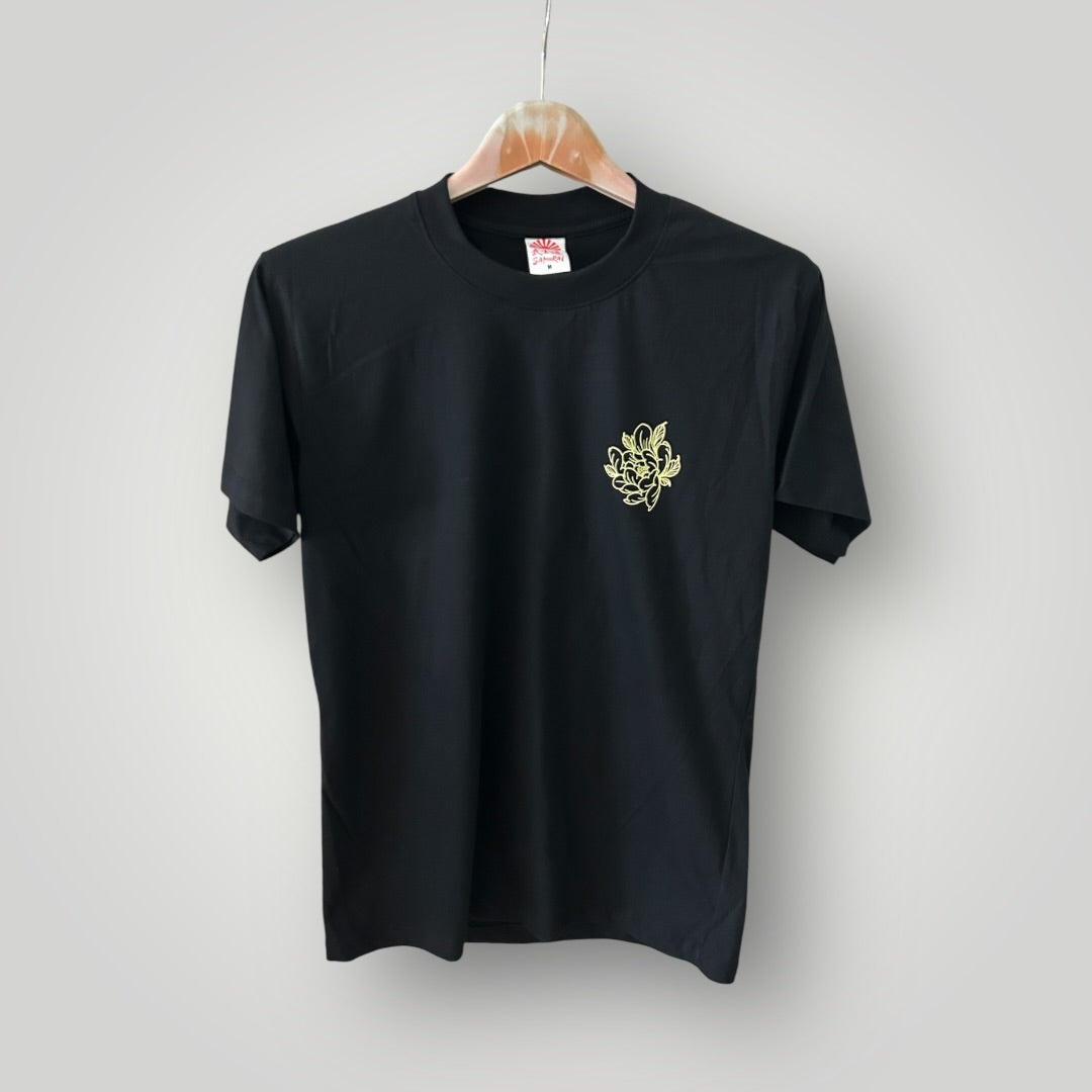 T-shirt Cat Japan Tattoo Black