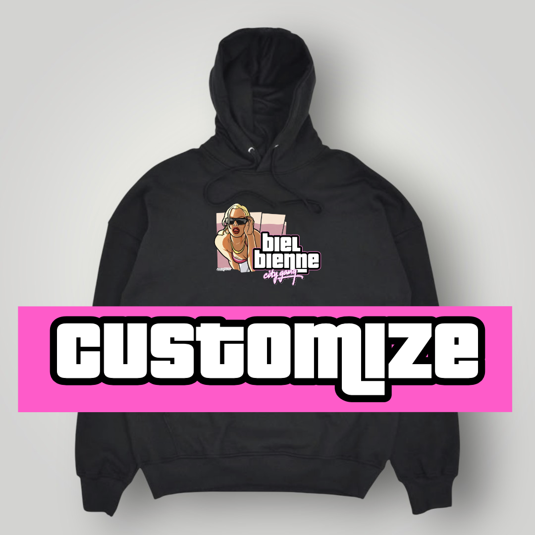 Hoodie GTA noir - Personnalisable