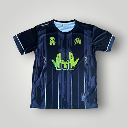 Maillot Jul OM Noir Arc en ciel Reflective - Personnalisable