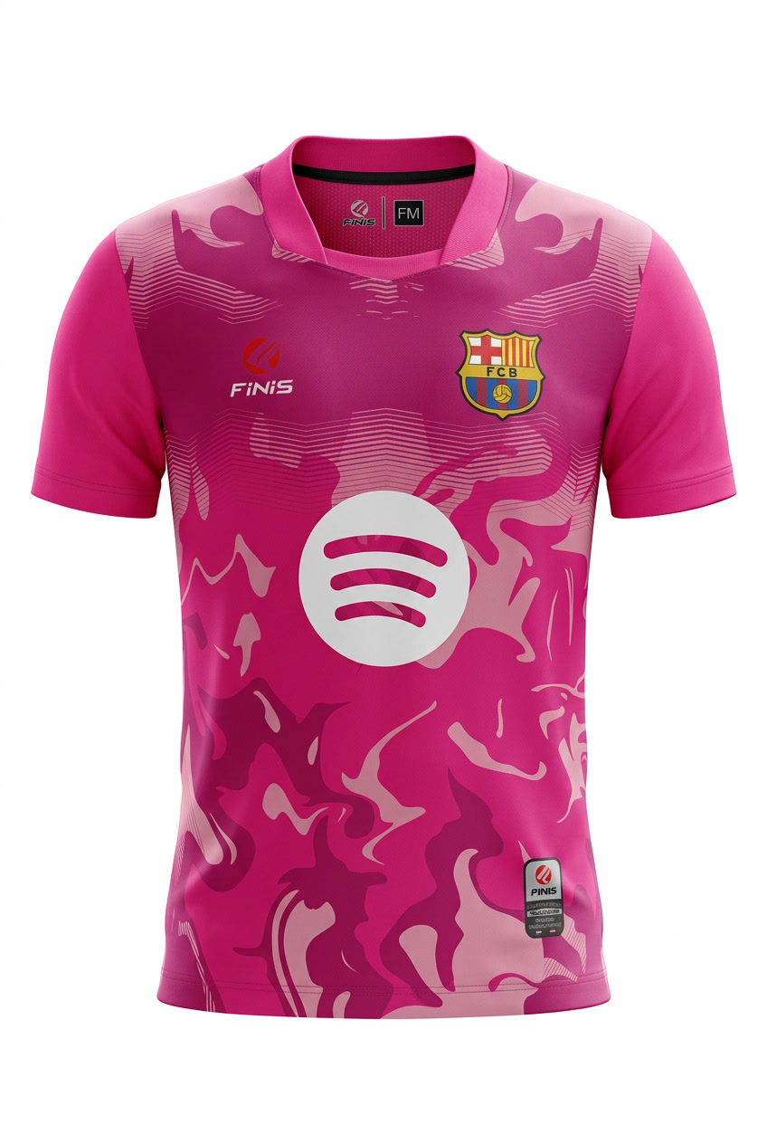 Maillot Enfant Barça Pink Personnalisable