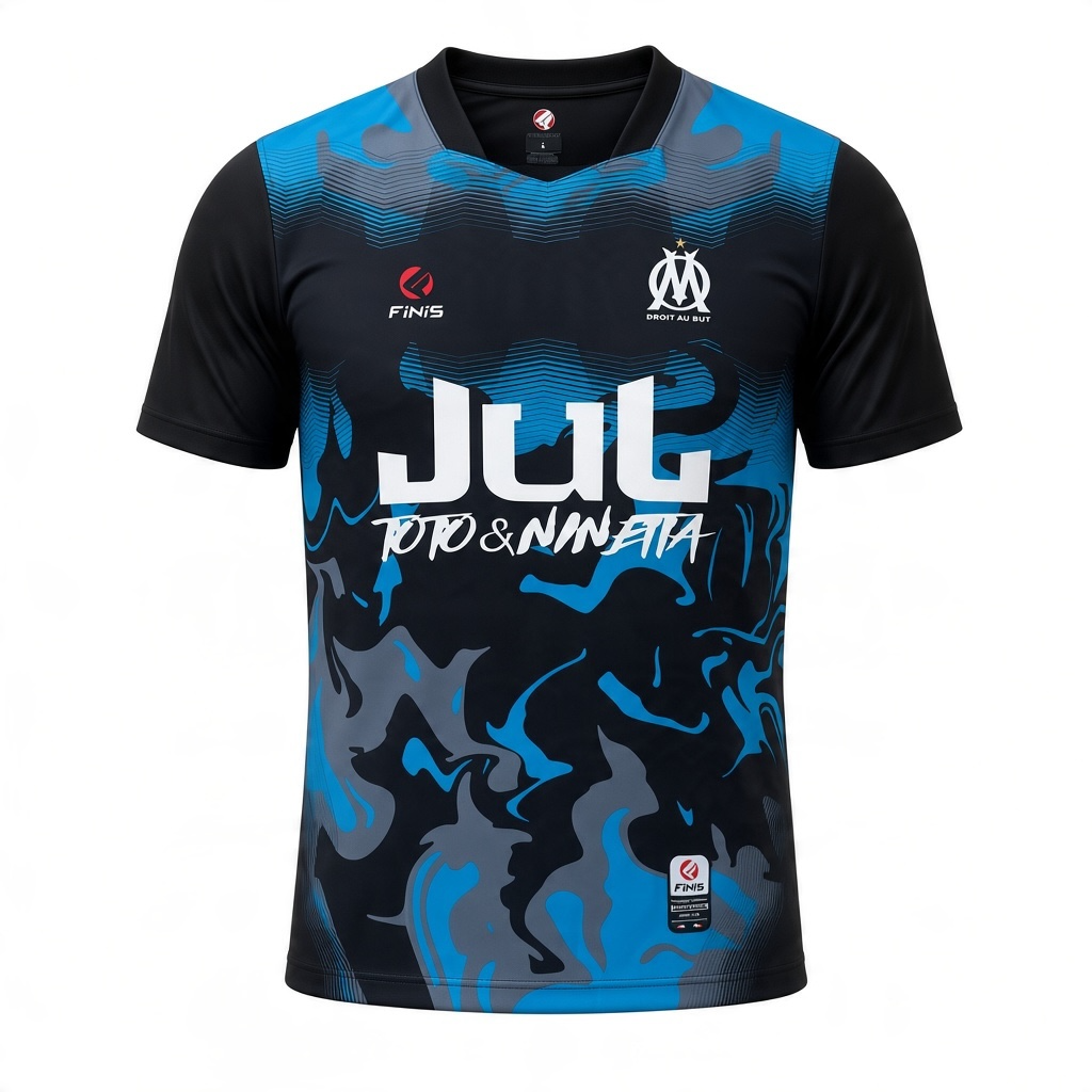 Maillot Finis Om Concept Black / Green. Personnalisable