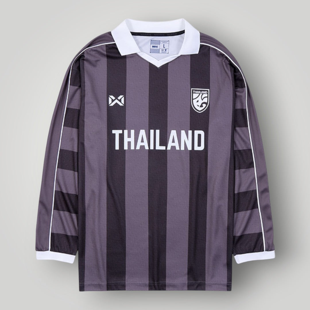 Jersey Thailand Warrix Lifestyle Oversize Long Sleeve  Black/Grey 2026