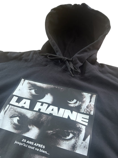 Hoodie La Haine 25 ans. Black