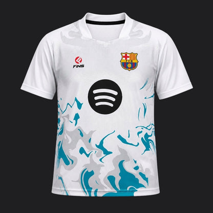 Maillot Enfant Barça white Personnalisable