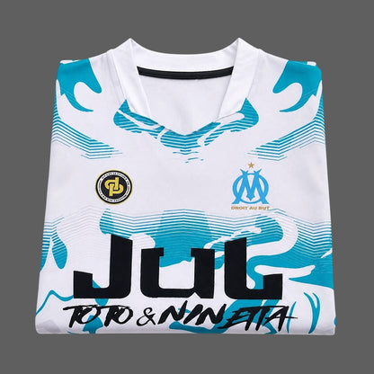 Maillot Jul Fins Blanc / Noir Personnalisable