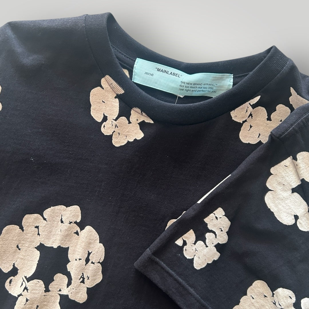 MainLabel kaws Flowers T-shirt Black