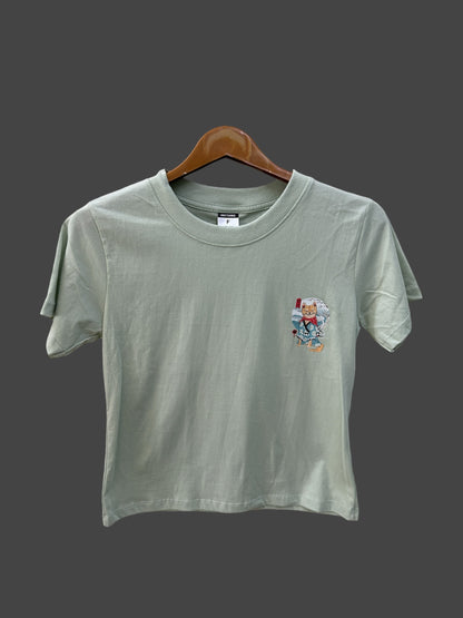 Top T-shirt Samurai Dog Light Green
