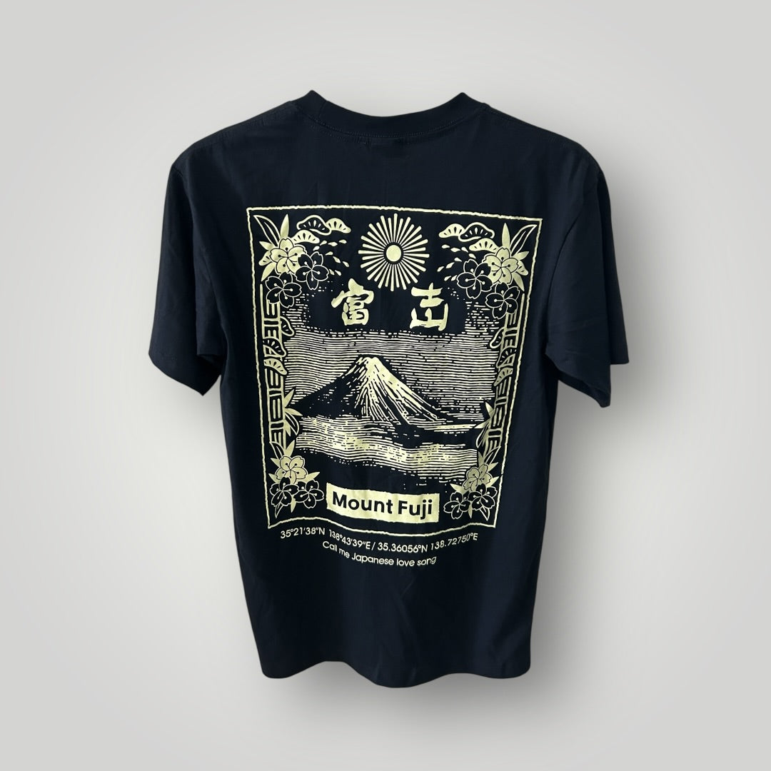 T-shirt Mont fuji Black