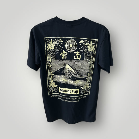 T-shirt Mont fuji Black