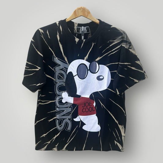 T-shirt Snoopy Acid Wash Black