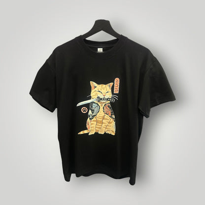 T-Shirt Samurai Cat