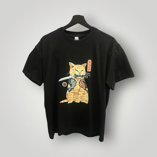 T-Shirt Samurai Cat