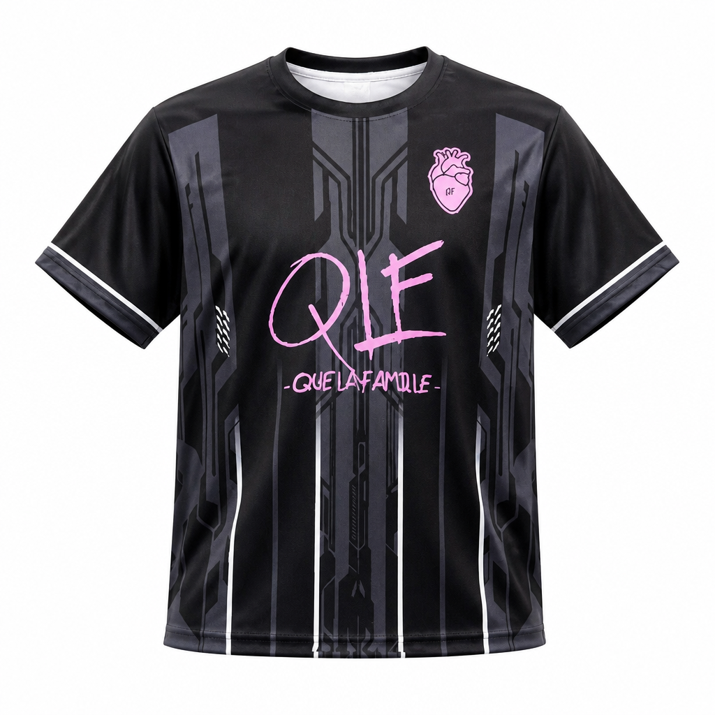 Maillot QLF Black Purple Reflect Personnalisable