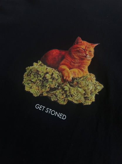 Cat Stone T-shirt Black