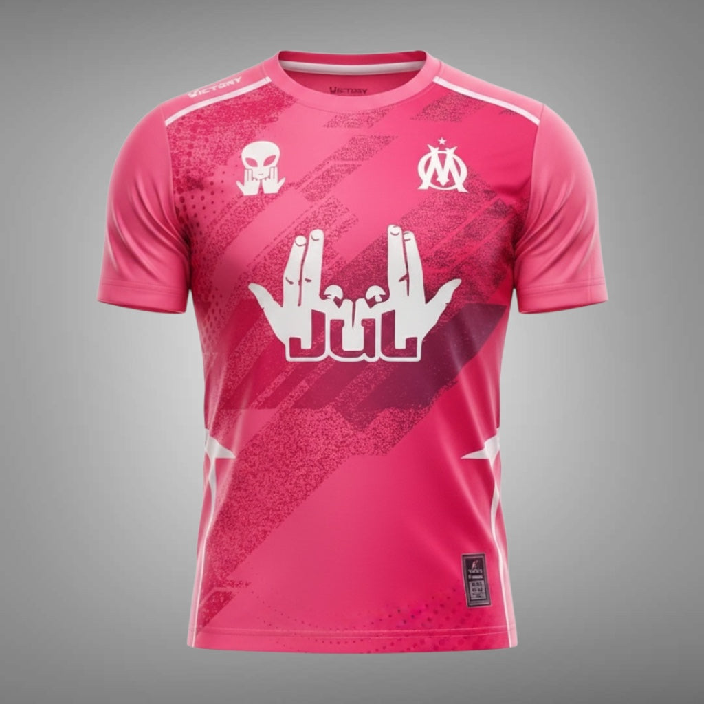 Maillot Jul OM Victory Pink 2.0