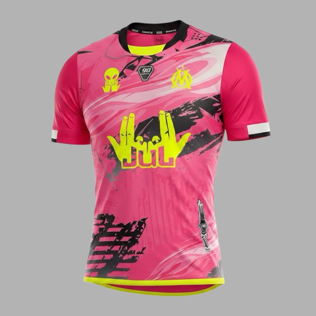 Maillot 90minutes MM9 JUL OM  Pink Personnalisable