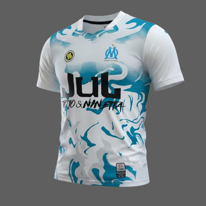 Maillot Jul Fins Blanc / Noir Personnalisable