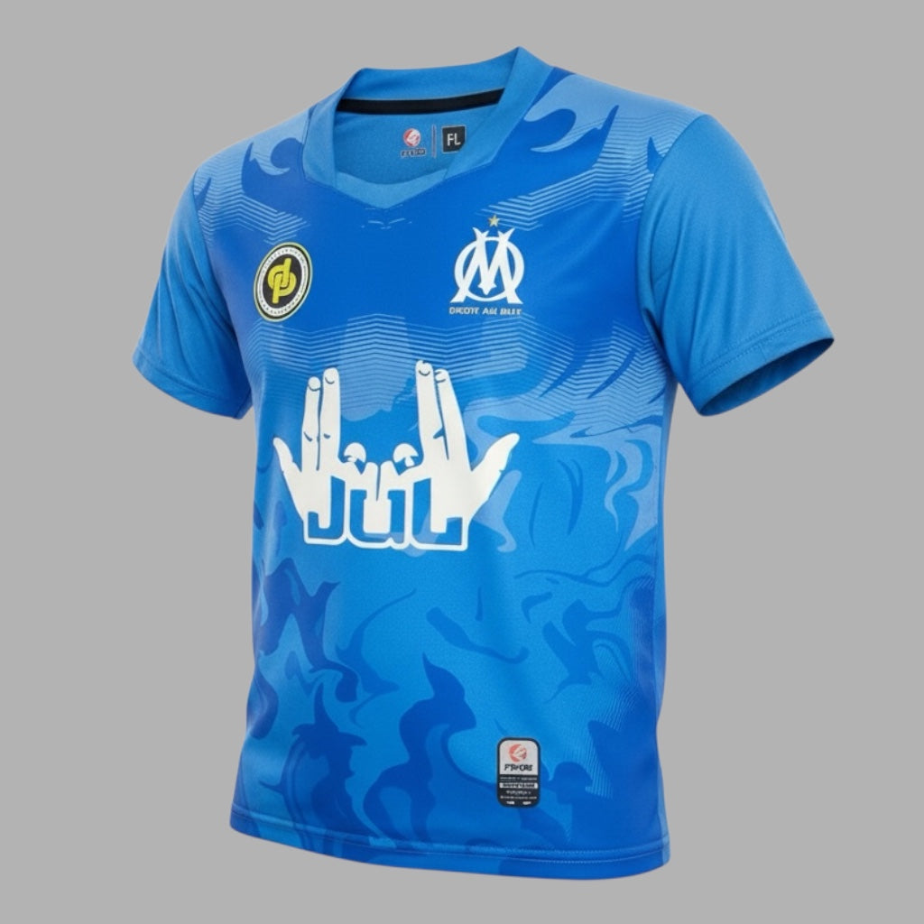 Maillot  JUL Finis bleu / OM Enfant - Personnalisable