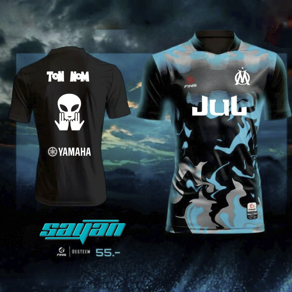 maillot Jul Finis Flameto Personnalisable