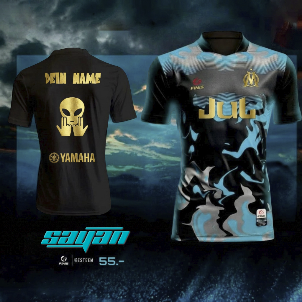 maillot Jul Finis flameto Gold Personnalisable