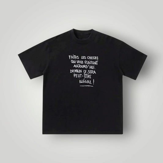 T-shirt Illégal noir