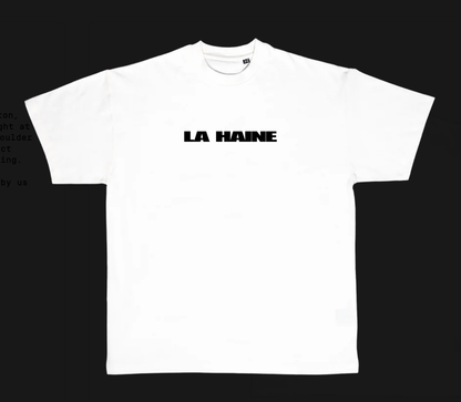 t-shirt la haine  blanc